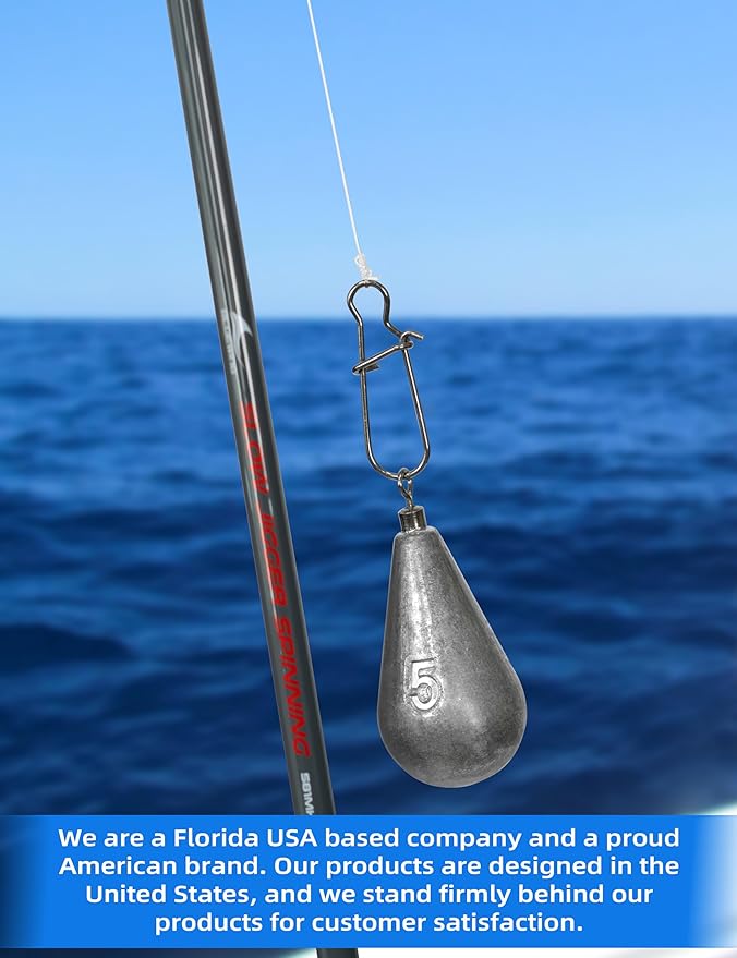 BLUEWING Casting Swivel Bell Sinkers Fishing Weights 1/2oz-8oz Drop Shot Dipsey Lead Saltwater