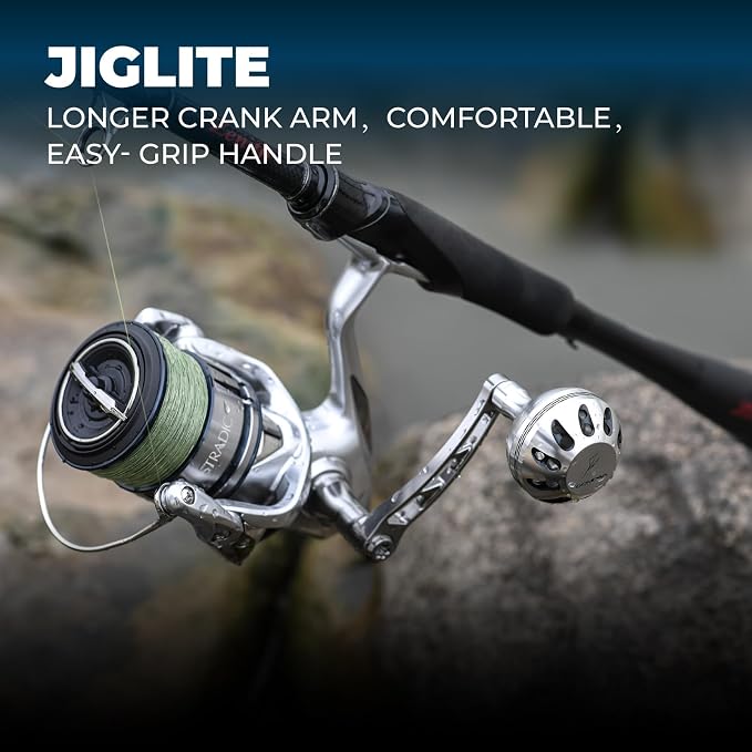 GOMEXUS Power Handle for Shimano Stradic FL FM Stella Vanford Vanquish Nasci Twinpower 1000-5000 Spinning Reel Replacement Crank