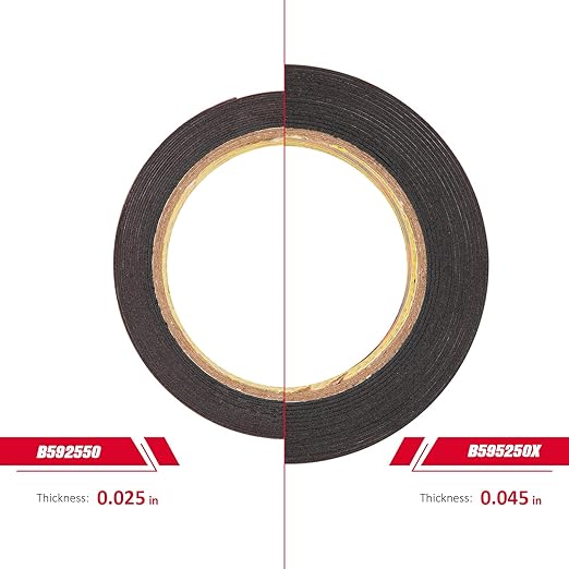 3M Double Sided Tape Heavy Duty 1" x 15.4 Ft, Mounting Tape Black 5925 Foam Tape Strong Adhesive Waterproof for Automotive Car Décor Home Office Logos Indoor Outdoor, 0.025in Thick