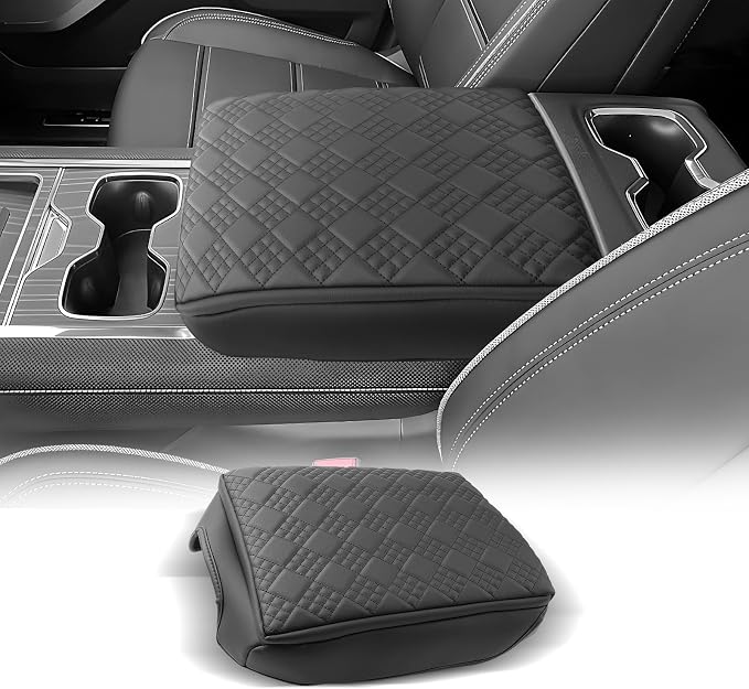 CDEFG for 2024 2025 2026 GMC Sierra EV Center Console Cover Armrest Box Cover Sierra EV Accessories Console Arm Rest Protector Thickened