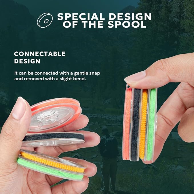 SF Clear Nylon Tippet Line with Holder Fly Fishing Tippets Leaders Trout 0X 1X 2X 3X 4X 5X 6X 7X