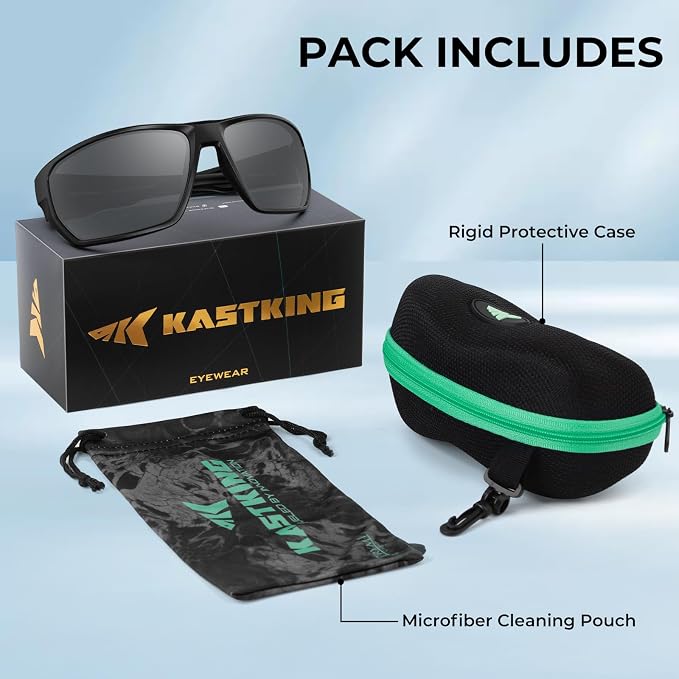 KastKing Merced Floating Polarized Sports Sunglasses, With PuriVex Protective Lens Coating, Lightweight TPX Frame, Men Women
