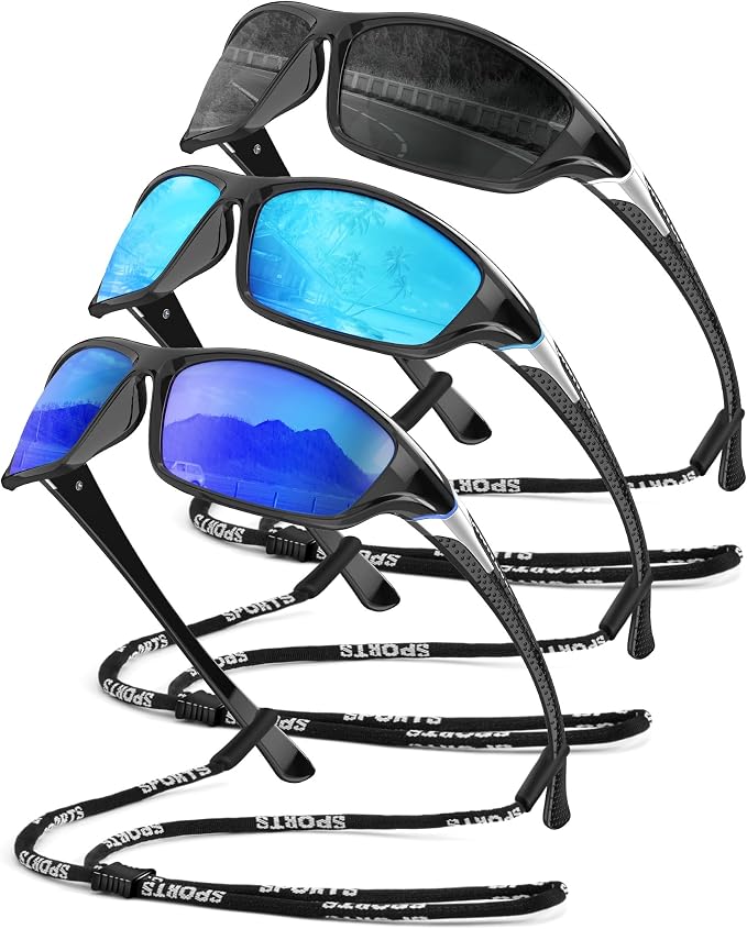Polarized Sunglasses Men Sports Sunglasses for Men UV400 Sunglasses for Driving Golf Cycling Fishing Running