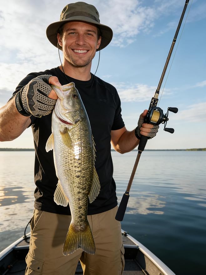 Jenseits Carbon Fiber Fishing Rod Series (6-12 Ft), Spinning & Casting Rods with Stainless Steel Ceramic Guides, Fast Action Fishing Pole for Bass, Trout, Walleye & Surf Fishing