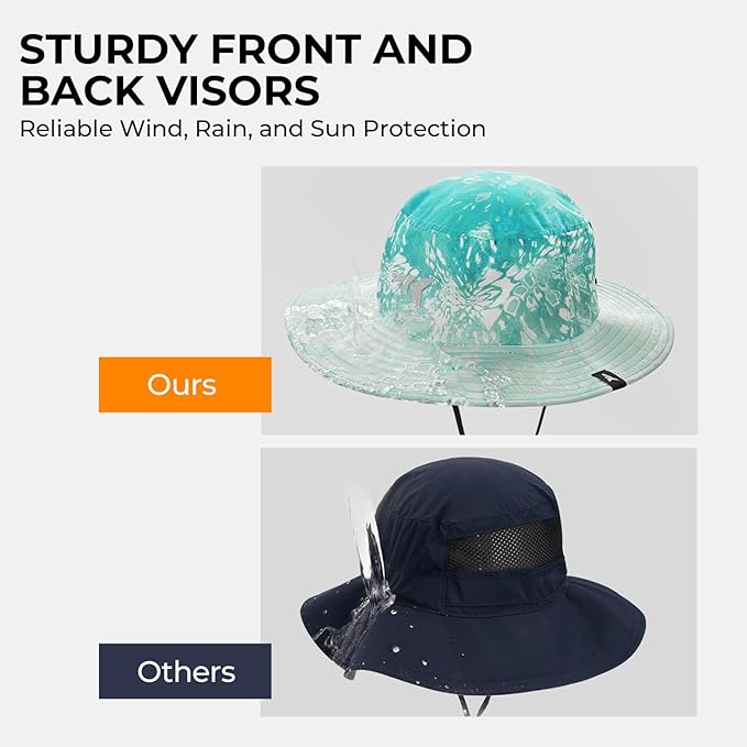 KastKing Sol Armis UPF 50 Boonie Hat - Sun Protection Hat, Fishing Hat, Beach & Hiking Hat, Paddling