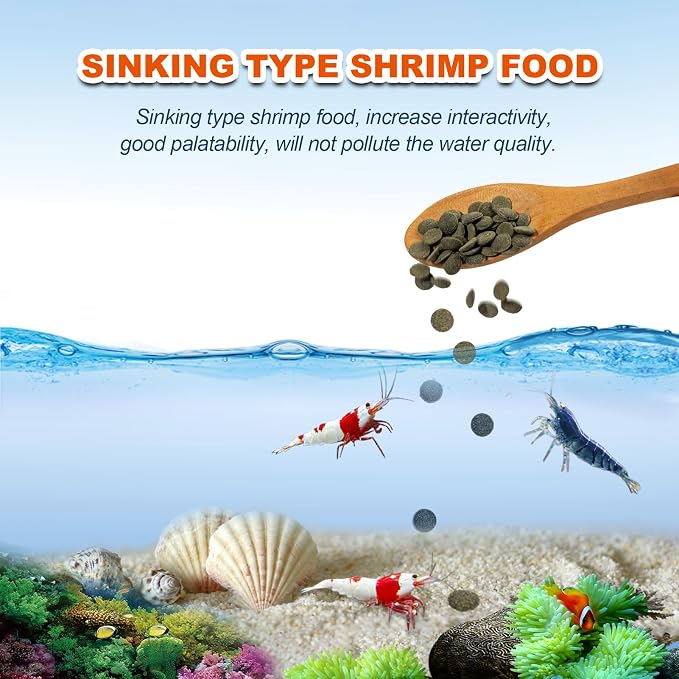 Betta Fish Food - Floating Patties Natural High Protein with 50% AntarcticKril,White Fish & Spirulina,Rich in Calcium for Betta's Vibrant Colors Fast Growth,Clean Water (4oz)