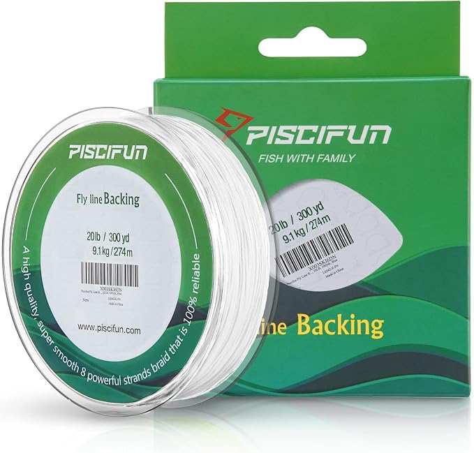 Piscifun Fly Line Backing, Braided Fly Backing Line