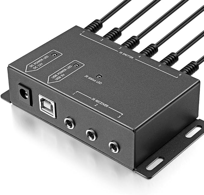 Infrared Repeater System IR Repeater Kit Control Up to 10 Devices Hidden IR System Infrared Remote Control Extender Kit