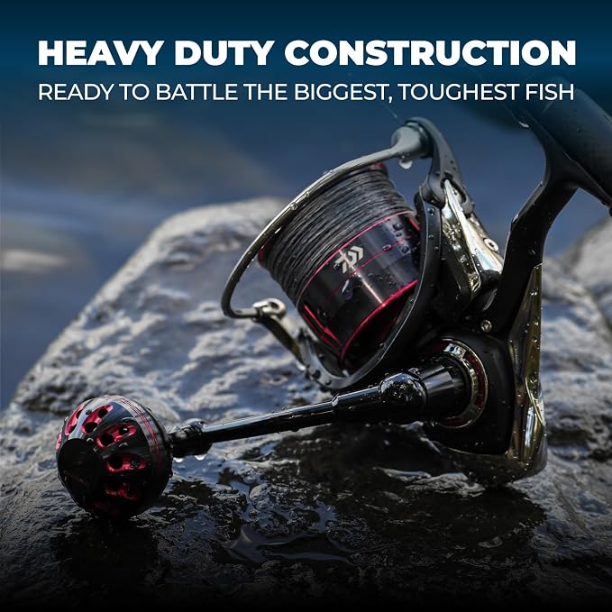 GOMEXUS Power Handle for Daiwa Tatula LT Fuego LT Ballistic LT Spinning Reel Replacement Crank (Fit MQ Version) 【Please Confirm The Size and Pay Attention to The First Picture】