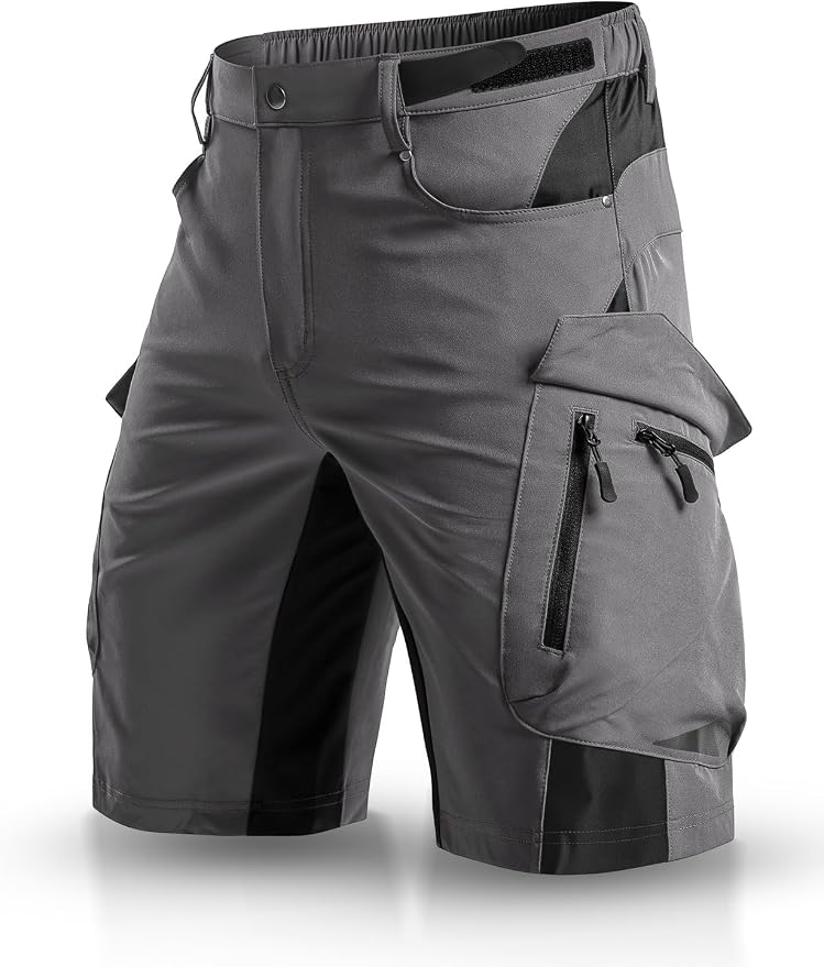 XKTTAC Men's Outdoor Quick Dry Lightweight Stretchy Shorts for Hiking, Tactical, Camping, Travel with 6 Pockets