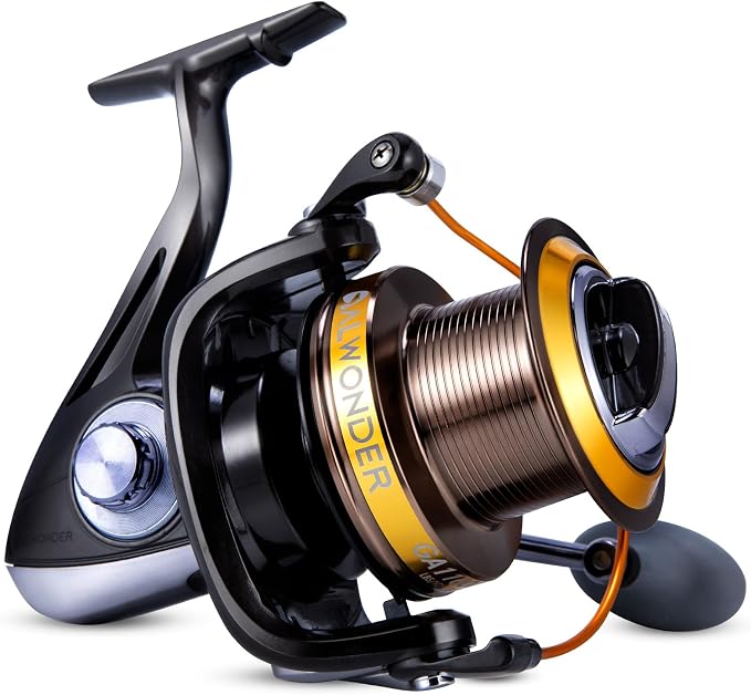 Alwonder Saltwater Spinning Reel 10000/11000 Surf Fishing Reel Graphite 11+1 Stainless Steel BBS 31LB Max Drag Heavy Duty Surf Casting Sea Offshore Catfish Long Cast Reel