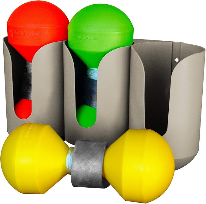 Lindy Marker Buoy for Fishing - Internal Ballast Weights and 60 ft of Rot-Proof Cord