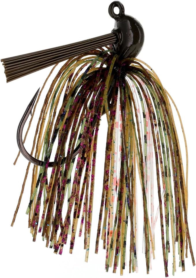 Reaction Tackle Flipping Jigs for Bass Fishing – Weedless Design Fishing Jig Head Fishing Lures - Bass, Pike, Walleye, Muskie and More (3-Pack)