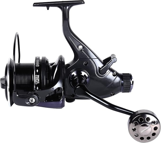 HiUmi Carp Fishing Reels 8000 9000 10000 Bait Runner Big Free Runner Double Brake Feeder 12+1 Ball Bearing Spinning Fishing Reel