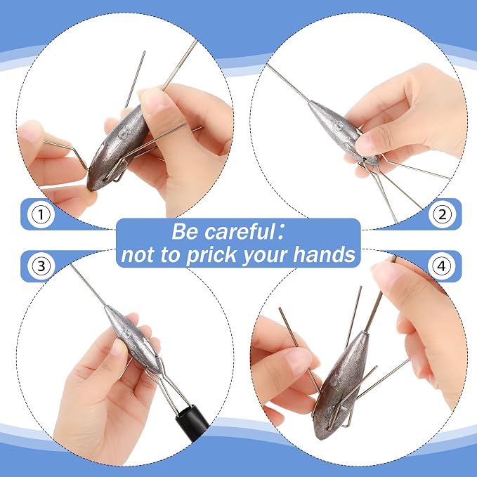 Sotiff 5 Pcs Sputnik Sinker Surf Fishing Weights Fishing Equipment Long Tail Surfing Surf Casting Sinkers Spider Weights for Catfish Near Sea Ocean Ship Breakwater Large River Beach Man Gift