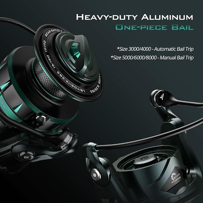 KastKing Kapstan Elite Saltwater Spinning Fishing Reel, Up to 55LBs Max Drag, IPX6 Waterproof & Corrosion-Resistant Bearing System - Ideal Fishing Gifts for Saltwater Fishing