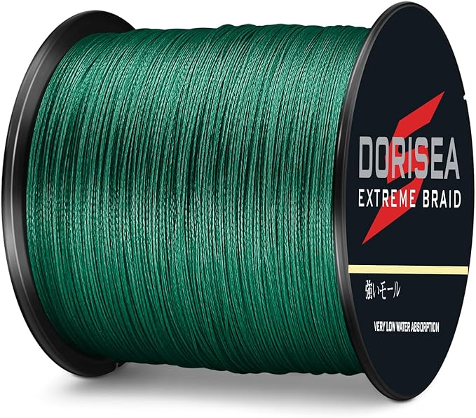 Extreme Braid 100% Pe Moss Green Braided Fishing Line 109Yards-2187Yards 6-550Lb Test Fishing Wire Fishing String Incredible Superline Zero Stretch