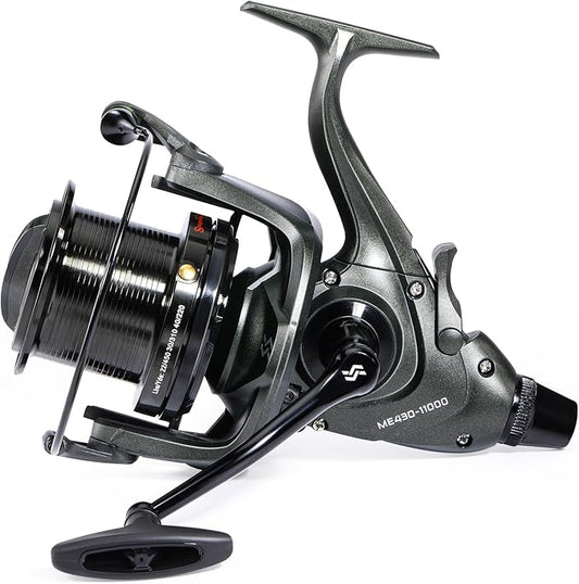 Sougayilang Saltwater Spinning Reels 10000 Series Carp Fishing Reels, CNC Aluminum Spool Fishing Reels for Saltwater Freshwater