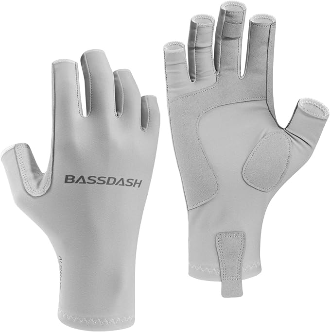 Bassdash ALTIMATE UPF 50+ Women’s Fishing Gloves UV Sun Protection Fingerless Gloves for Kayaking Paddling Hiking Cycling Driving Shooting Training