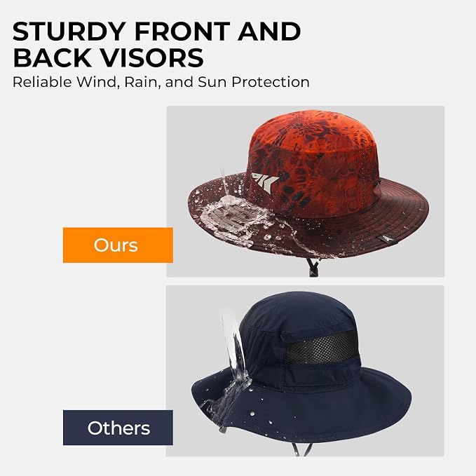 KastKing Sol Armis UPF 50 Boonie Hat - Sun Protection Hat, Fishing Hat, Beach & Hiking Hat, Paddling