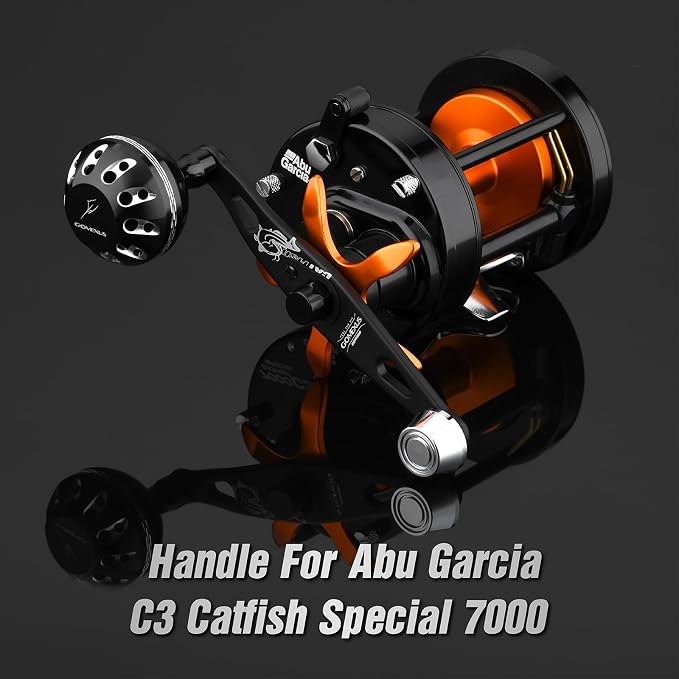 GOMEXUS Power Handle for Abu Garcia Ambassadeur C3/C4/S/SX 5000-7000 Round Fishing Reels Catfish Special Crank