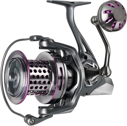 THKFISH Saltwater Spinning Reel 10000 Surf Fishing Reels Saltwater,13 +1 BB,45LB Max Drag,Ultra Smooth Heavy Duty Reel with CNC Aluminum Spool Reels for Long Cast