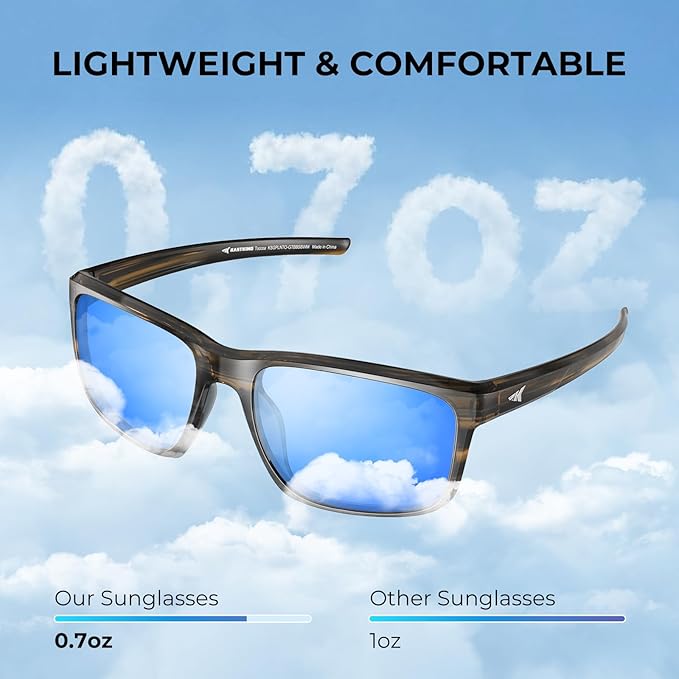 KastKing Toccoa Polarized Sport Sunglasses for Men and Women,Ideal for Driving Fishing Cycling and Running,UV Protection