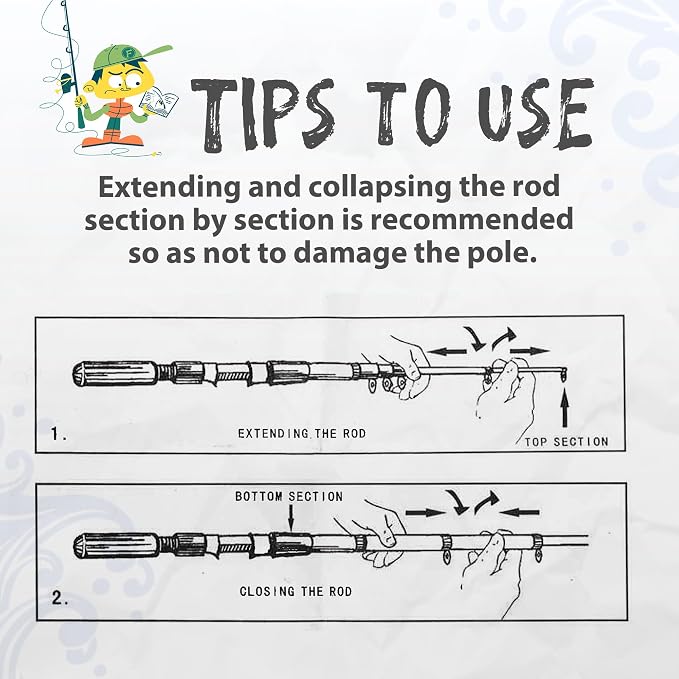 WIDDEN Kids Fishing Pole, Portable Telescopic Kids Fishing Poles for Boys and Girls, Fishing Rod and Reel Combo Kit with Tackle Box, and Fishing Net, Best Fishing Pole for Toddler Youth