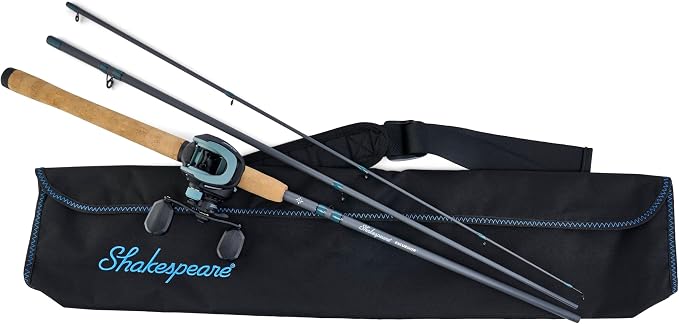 Shakespeare Excursion Travel Low Profile Baitcast Rod and Reel Combo