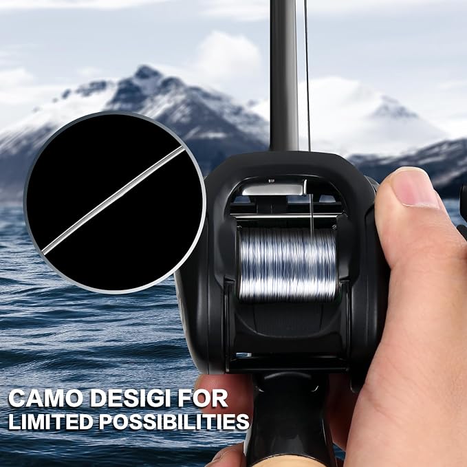 UANTA Monofilament Fishing Line, Superior Abrasion Resistance Mono Line, Ultimate Saltwater Fishing Line Leader Materials, 2025 New Fishing Line Unique Camo Design