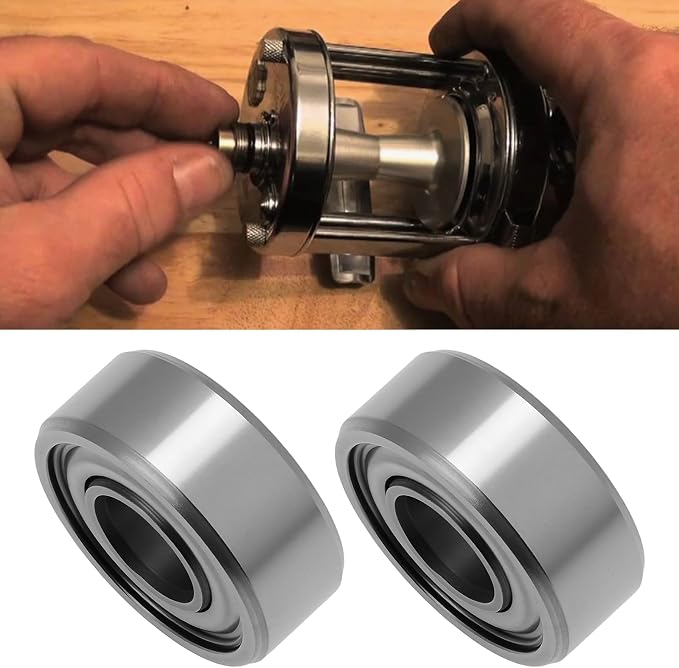 2Pcs Fishing Reel Bearings SMR104ZZ 4x10x4mm Compatible with ABU 5500 6500
