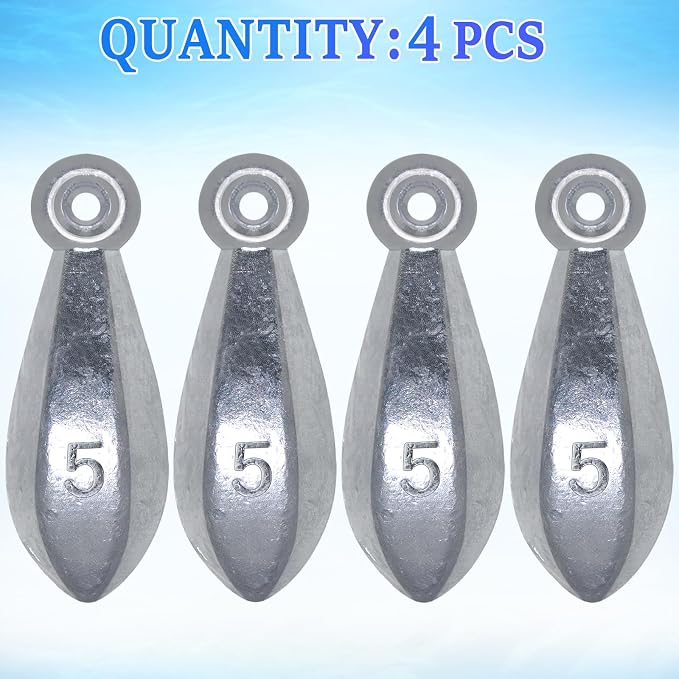 Fishing Weights Sinkers Bank Sinkers Ocean Saltwater Surf Fishing Gear Fishing Assortment 1oz 2oz 3oz 4oz 5oz