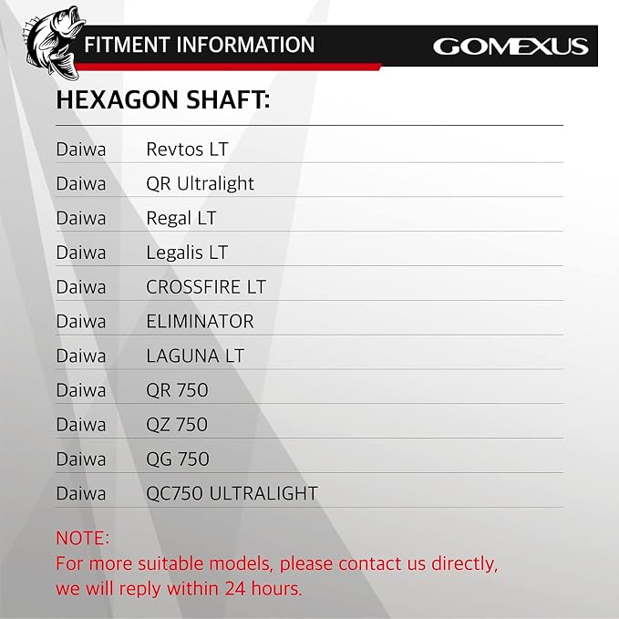 GOMEXUS Power Handle Compatible for Daiwa Revros LT Regal LT Legalis LT Crossfire LT Elimilator QR Ultralight Fishing Reel Crank 【Please Pay Attention to [Style Name] When selecting】