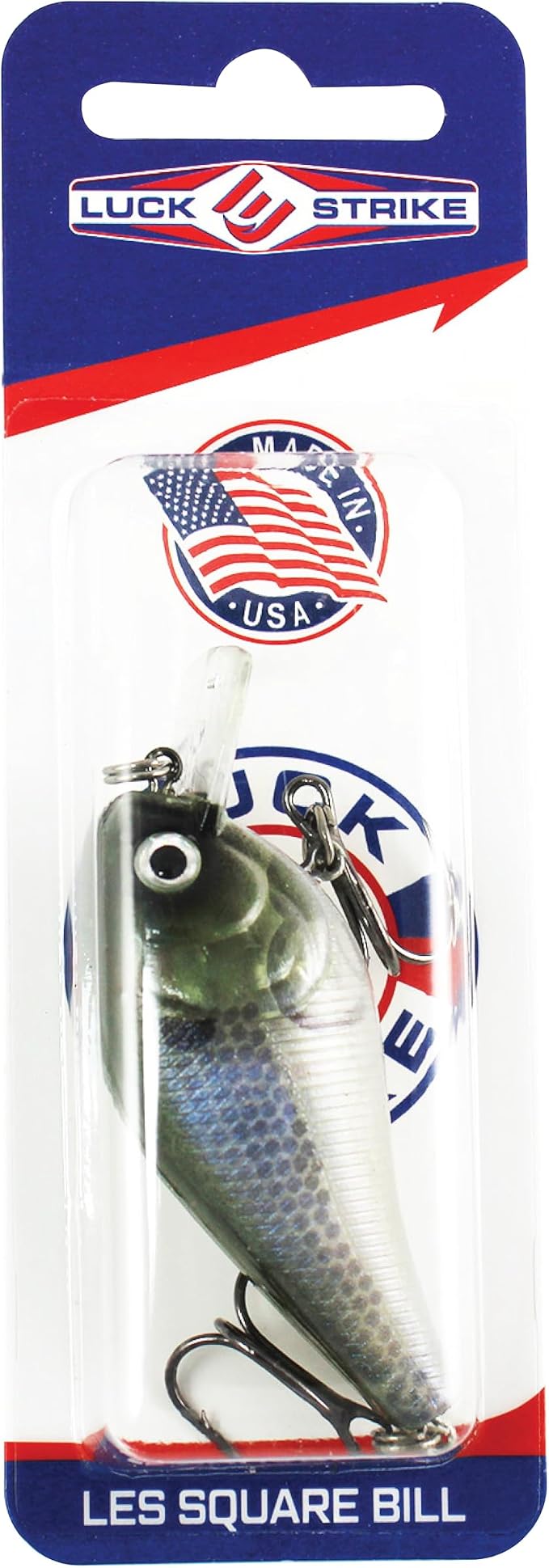 Luck E Strike 2 Inch Square Bill Crankbait, Made in The USA