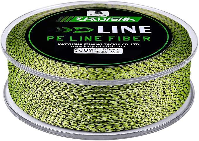 Braided Fishing Line, Abrasion Resistant Zero Stretch Braided Lines 4/8 Strands Super Strong Superline 6Lb -100Lb Test 109/328/547/1094/2187 Yards