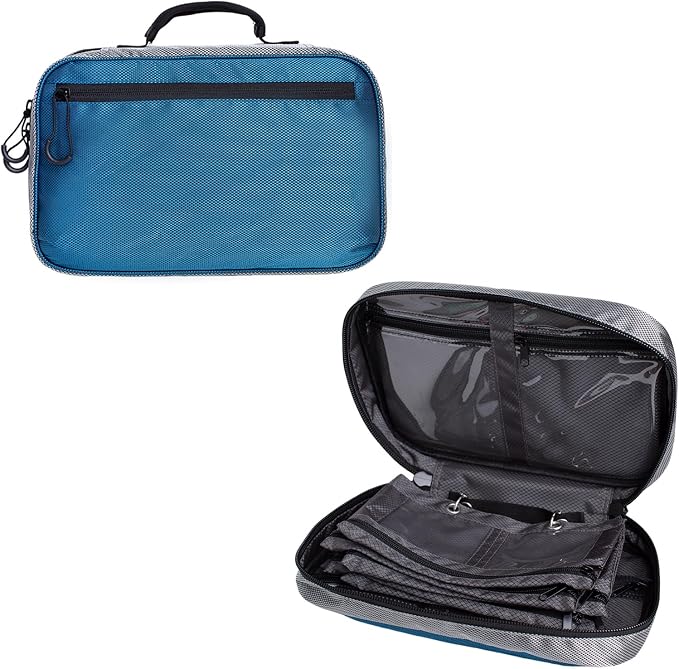 Fishing Tackle Binder Bag Lure Bait Organized Storage Binder Case(Blue)