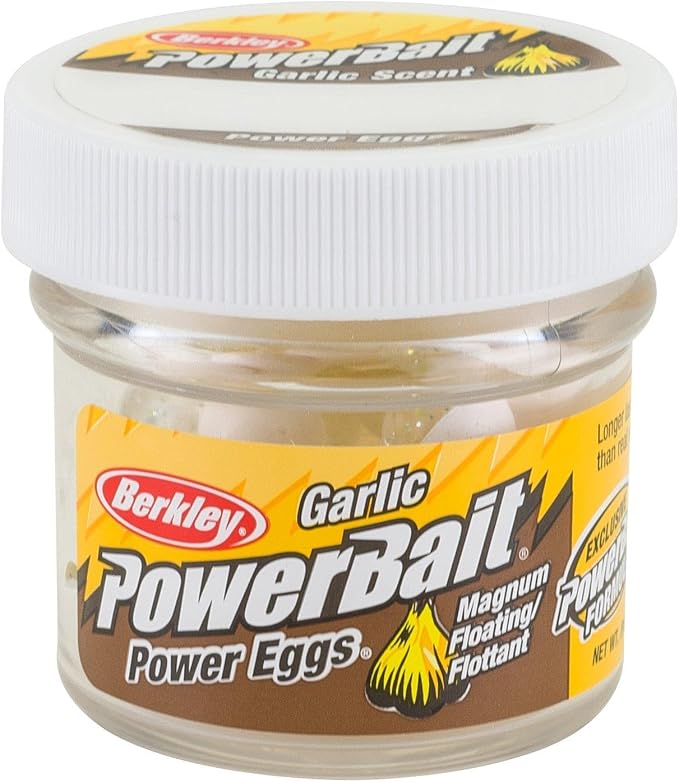 Power Clear Eggs Floating, Clear Green Purple-Pink/Garlic, 5 oz Small Jar- 1