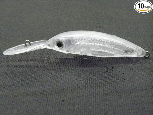 10 Blank Unpainted Minnow Crankbait Topwater Lipless Jerkbait Fishing Lures V3