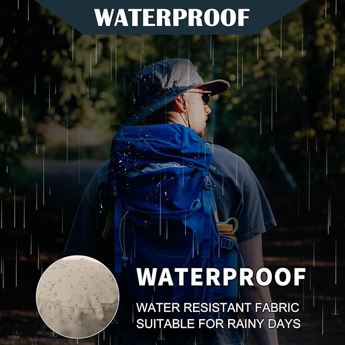 TOP-EX UVCoolix™ Bucket Hat for Men, Cooling Sun Hat Women, UPF 50 Wide Brim Boonie Hats Underbrim Prints, Breathable, M-XXL