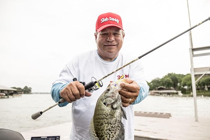 Lew'sLew's Wally Marshall Classic Signature Casting Fishing Rod, IM8 Graphite Rod, Stainless Steel Guides, Cork Split-Grip, Black/Green