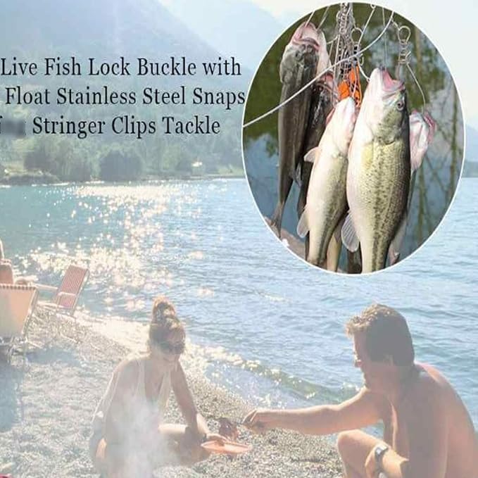 Joyeee Fish Stringer, Foam Fishing Float, Lures, Baits, Ice Spearing Equipment Multi-Tools