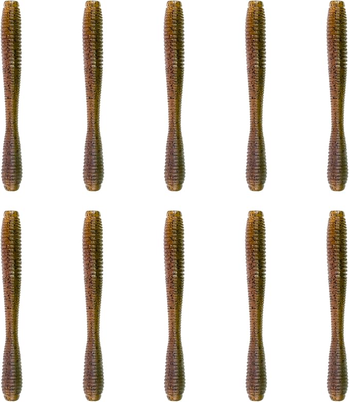 6th Sense – Bounce Worm Bass Fishing Lure Soft Plastic Worm for Wacky Neko Drop Shot Texas Rig