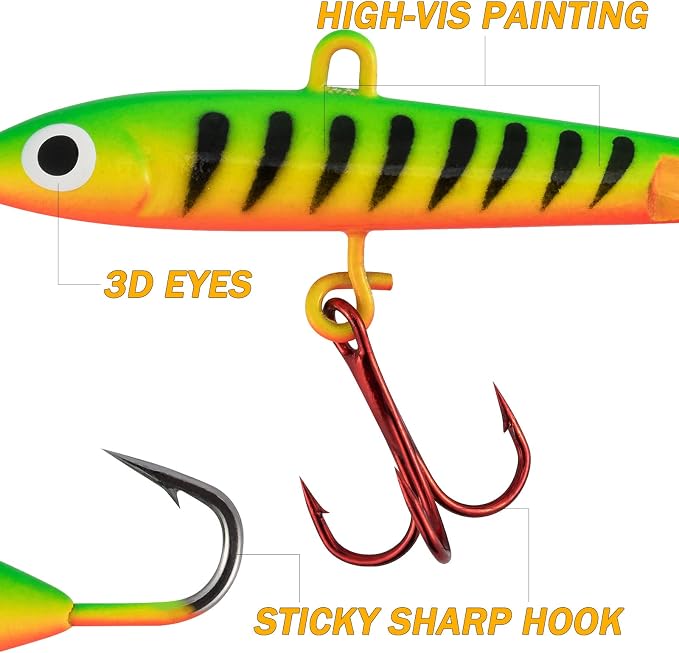 Dr.Fish Ice Fishing Rod and Reel Combo, Ice Fishing Pole Gear Spinning Reel Equipment Set Backpack Chair Jigs Lures Accessories