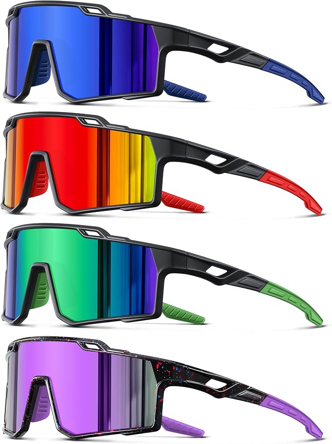 Polarized Sport Sunglasses Men Cycling Driving Fishing UV Protection Sun Glasses Lightweight Big Frame Mountain Bike Goggles