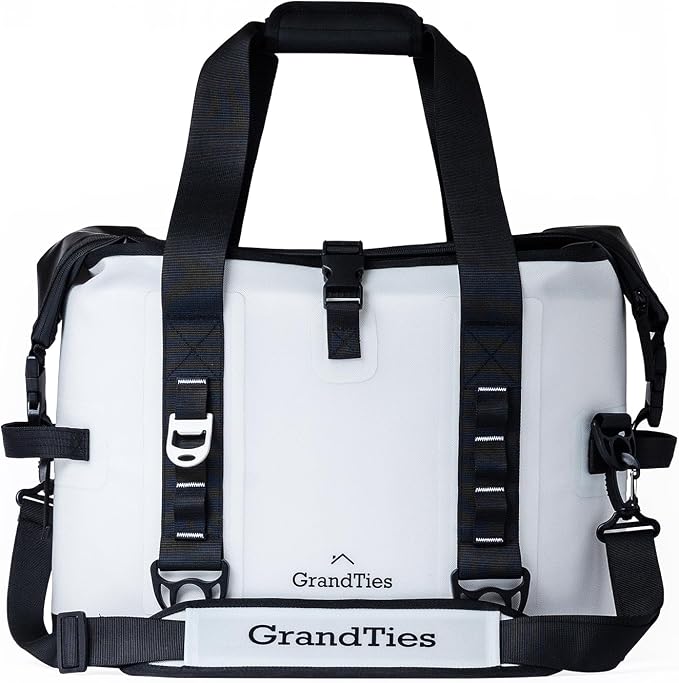 GrandTies 40 Can Portable Soft Cooler Bag - High-Performance Large Cooler - Leak Proof Waterproof Insulated Cooler Bag - Portable Ice Chest for Outdoor, Fishing, Beach, Travel, Camping