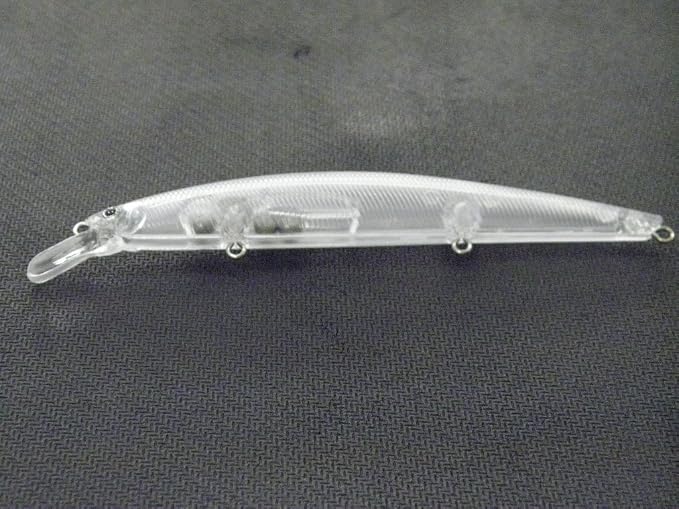 10 Blank Unpainted Minnow Crankbait Topwater Lipless Jerkbait Fishing Lures V3