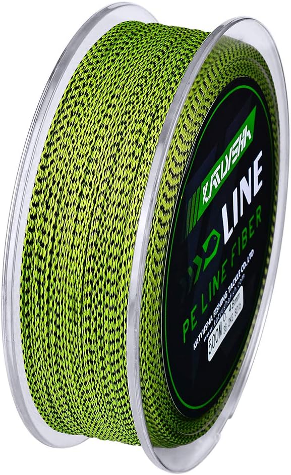 Braided Fishing Line, Abrasion Resistant Zero Stretch Braided Lines 4/8 Strands Super Strong Superline 6Lb -100Lb Test 109/328/547/1094/2187 Yards