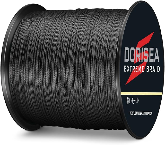 Extreme Braid 100% Pe Black Braided Fishing Line 109Yards-2187Yards 6-550Lb Test Fishing Wire Fishing String Incredible Superline Zero Stretch