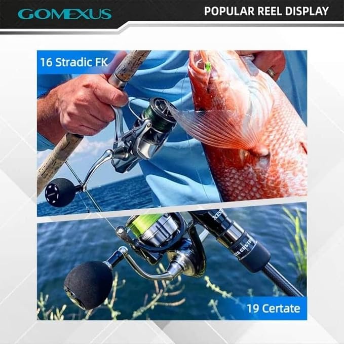 GOMEXUS Power Knob Compatible for Shimano Daiwa Spinning Reel Fishing Reel Handle Knob