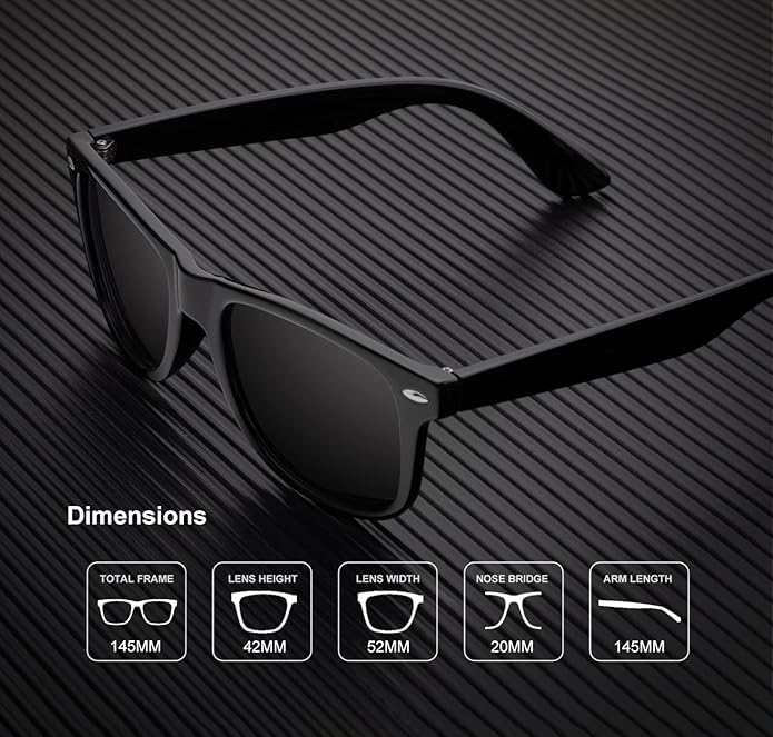 KALIYADI Sunglasses Men Polarized for Mens and Womens Unisex Sun Glasses for Driving UV Protection